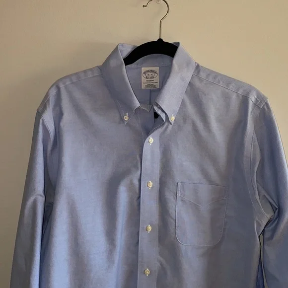 Brooks Brothers Mens Regent Fit Non Iron 100% Cotton Pocket Dress Shirt - Picture 3 of 6